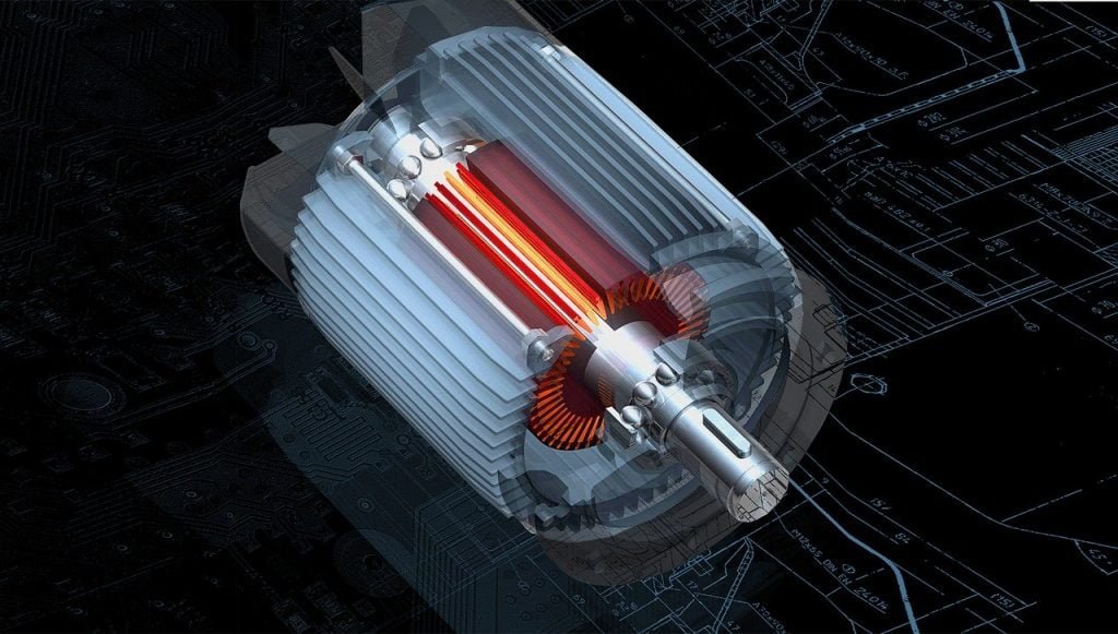 motor, section, detail